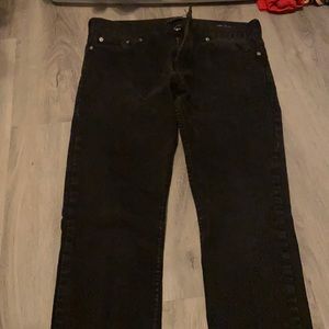 Faded black jeans